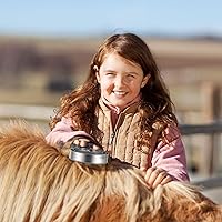 Vista 6 de Tanlade Paquete de 8 peines de curry para caballo, peine de curry de metal reversible, 4 anillos, acero inoxidable, peine de curry de primavera