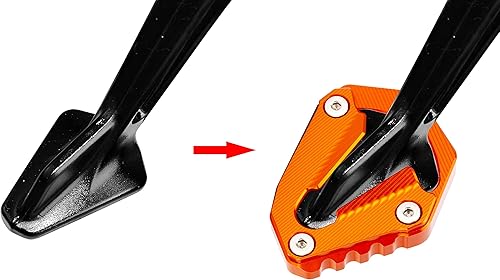 Miniatura 2 de Placa de extensión para soporte lateral de motocicleta compatible con KTM 1290 Super Adventure S 2021 2022 2023  Soporte de almohadilla de pie 1290