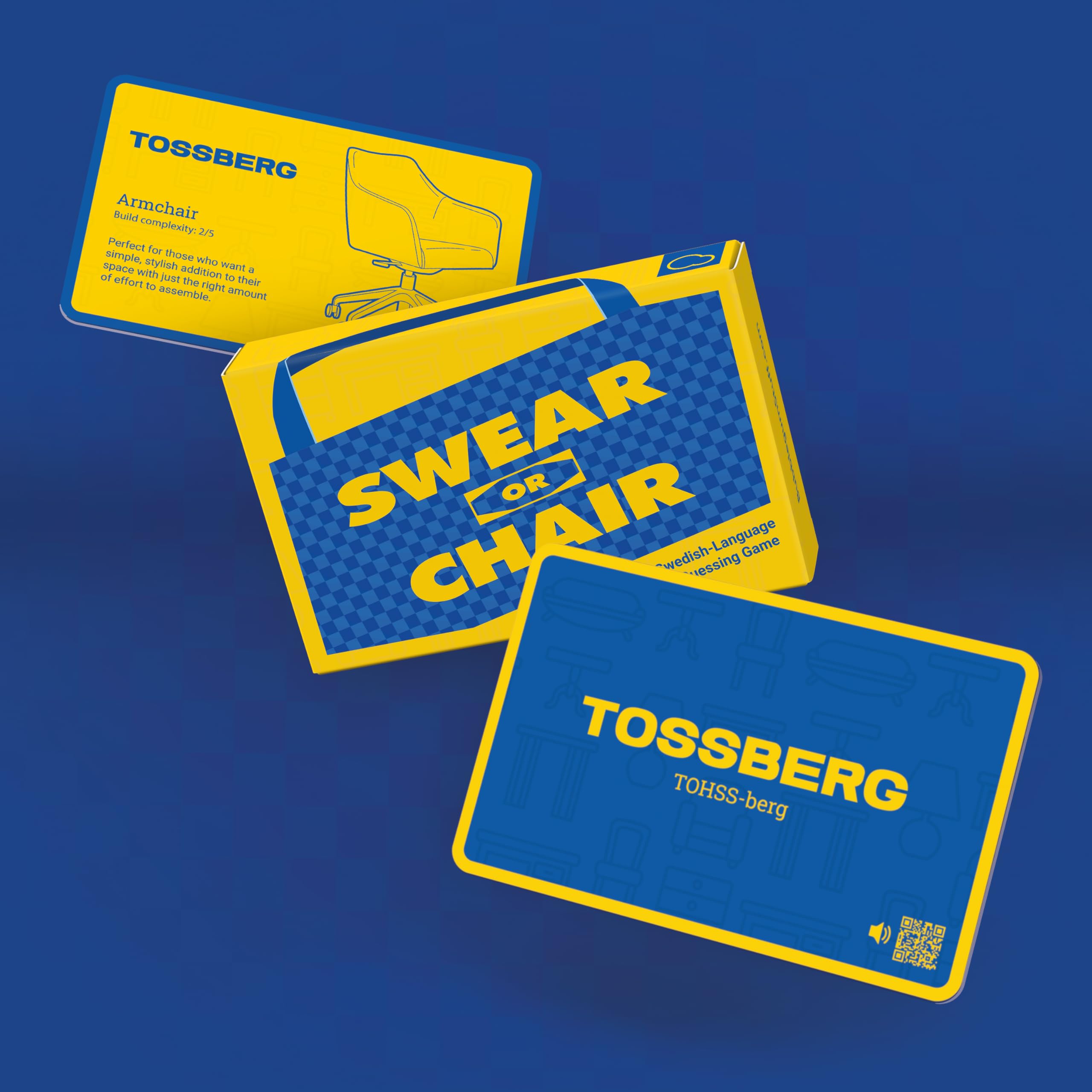 Bubblegum Stuff, Swear or Chair, Adult Party Game of Scandinavian Swear Words vs Furniture Names - Image 3