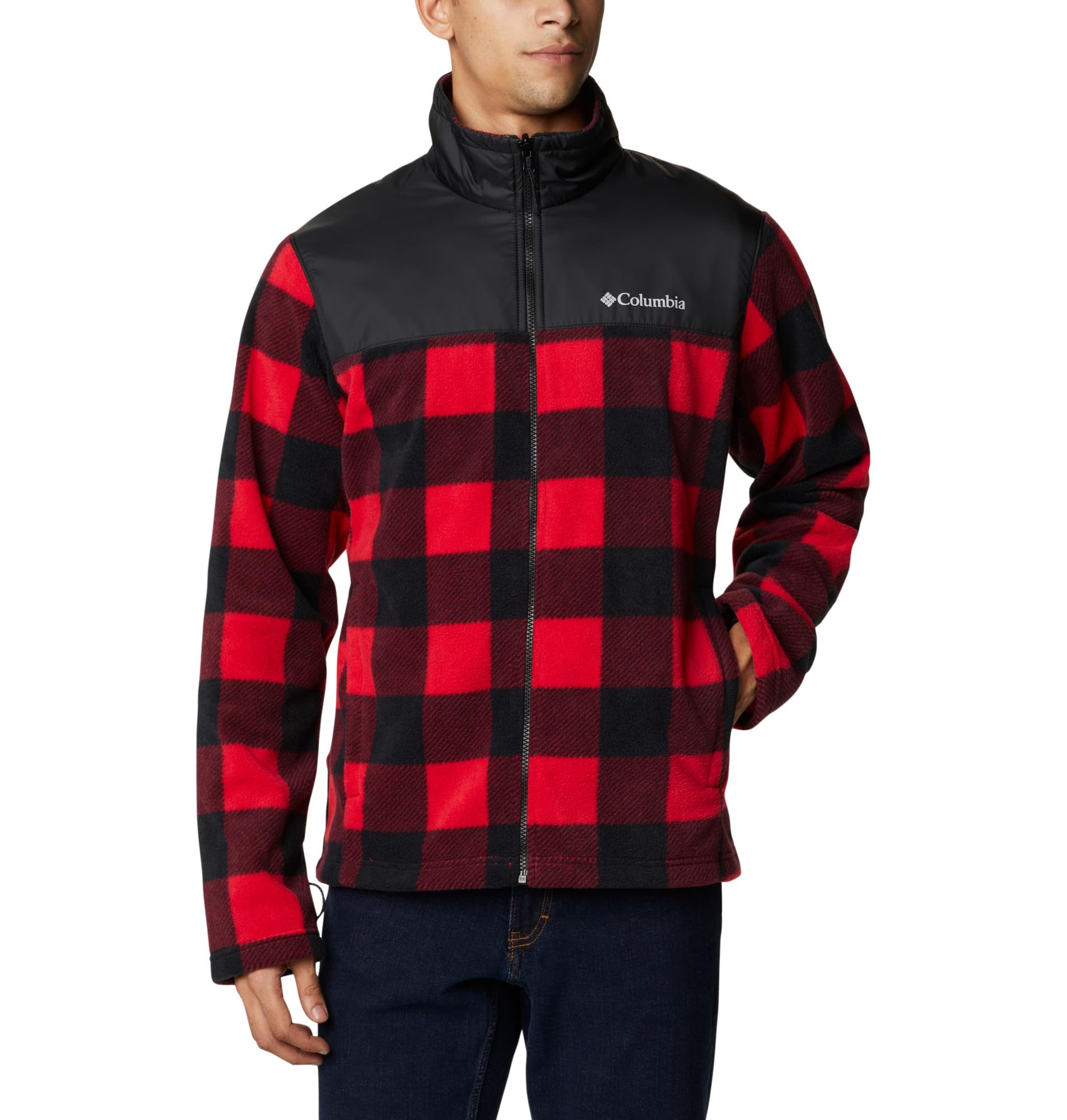 Columbia Men's Bugaboo Fleece Interchange Jacket, 3 In 1 Interchange Winter Coat, Ancient Fossil, Size L
