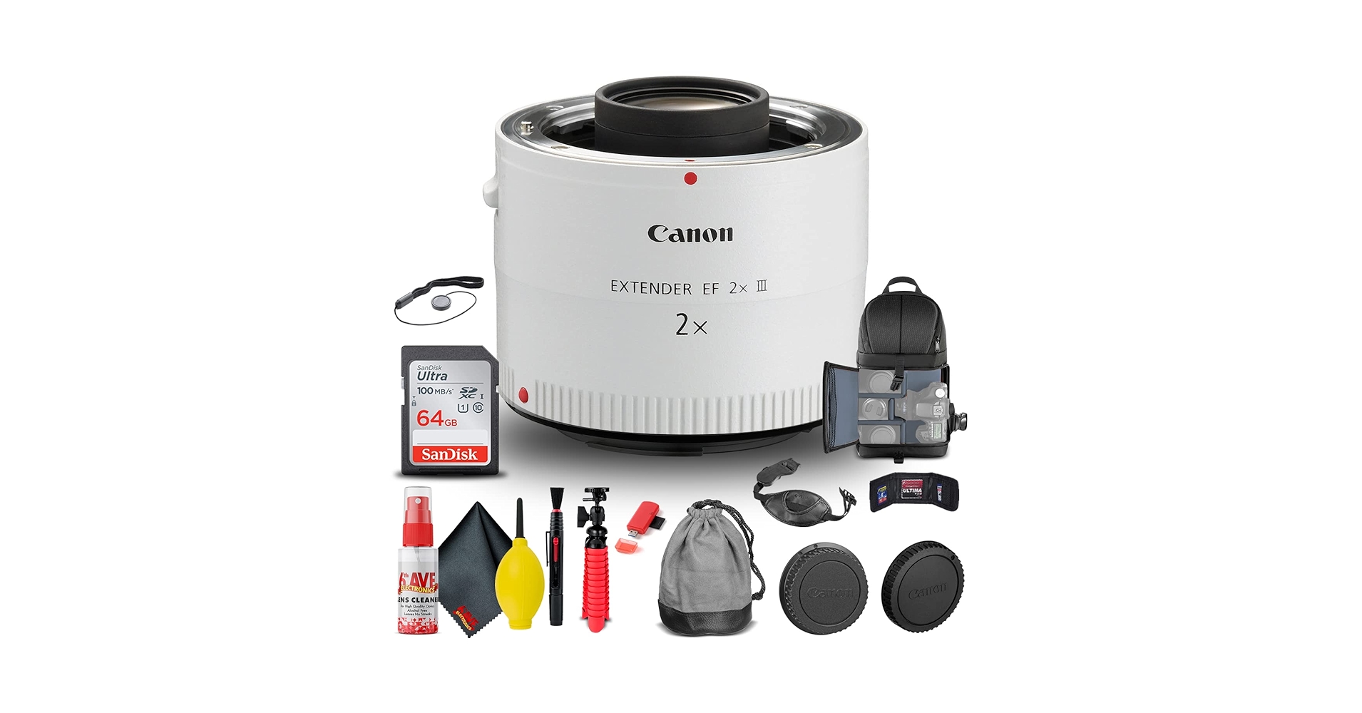 Canon Extender EF 2× III　未使用 Amazon.com : Canon Extender EF 2X III (4410B002) + Backpack
