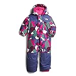 THE NORTH FACE Baby Freedom Snow Suit, Mr. Pink Big Abstract Print, 0-3 Months