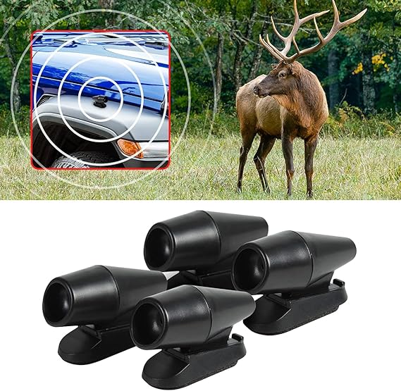 8sanlione Deer Warning Whistle for Car with Extra Tapes, 4