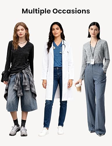 Miniatura 4 de Paquete de 4 a 7 camisetas de manga larga para mujer, camisetas que absorben la humedad, camisetas de entrenamiento de manga larga para mujer,