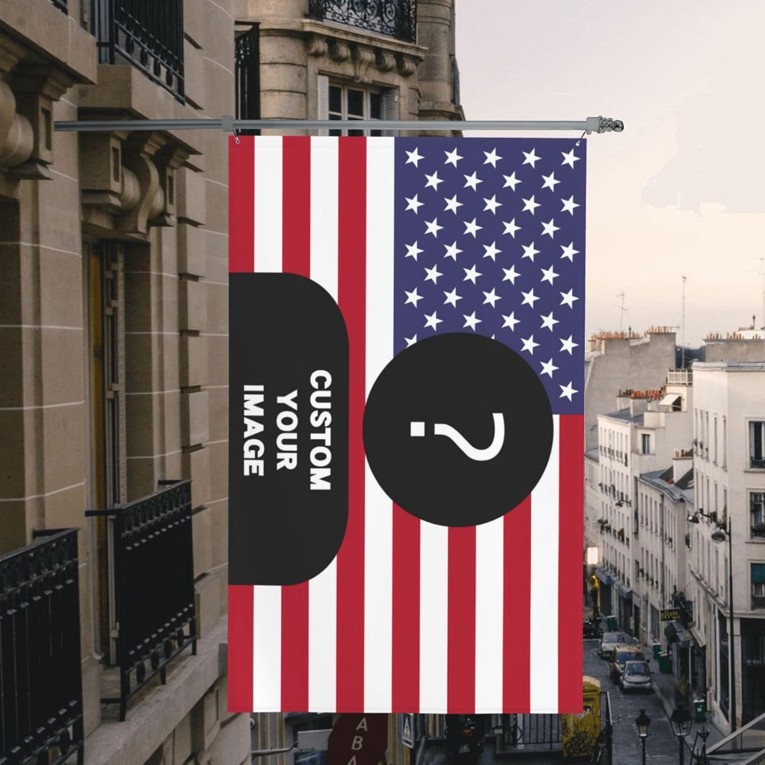 Custom Pink America Flag 5x8FT Add Personalized Images To Customize Flags, Tapestries, Posters That Can Be Hung In Living Rooms, Bedrooms, Dormitories, Clubs, Bars, And Other Indoor And Outdoor Spaces.