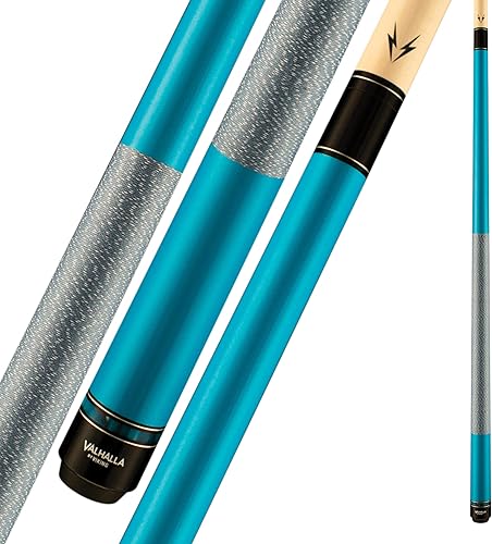 Miniatura 16 de Viking Valhalla Serie 100 - Taco de billar sin envoltura, 2 piezas de 58 pulgadas, palo de billar, bar o uso en casa para hombres o mujeres