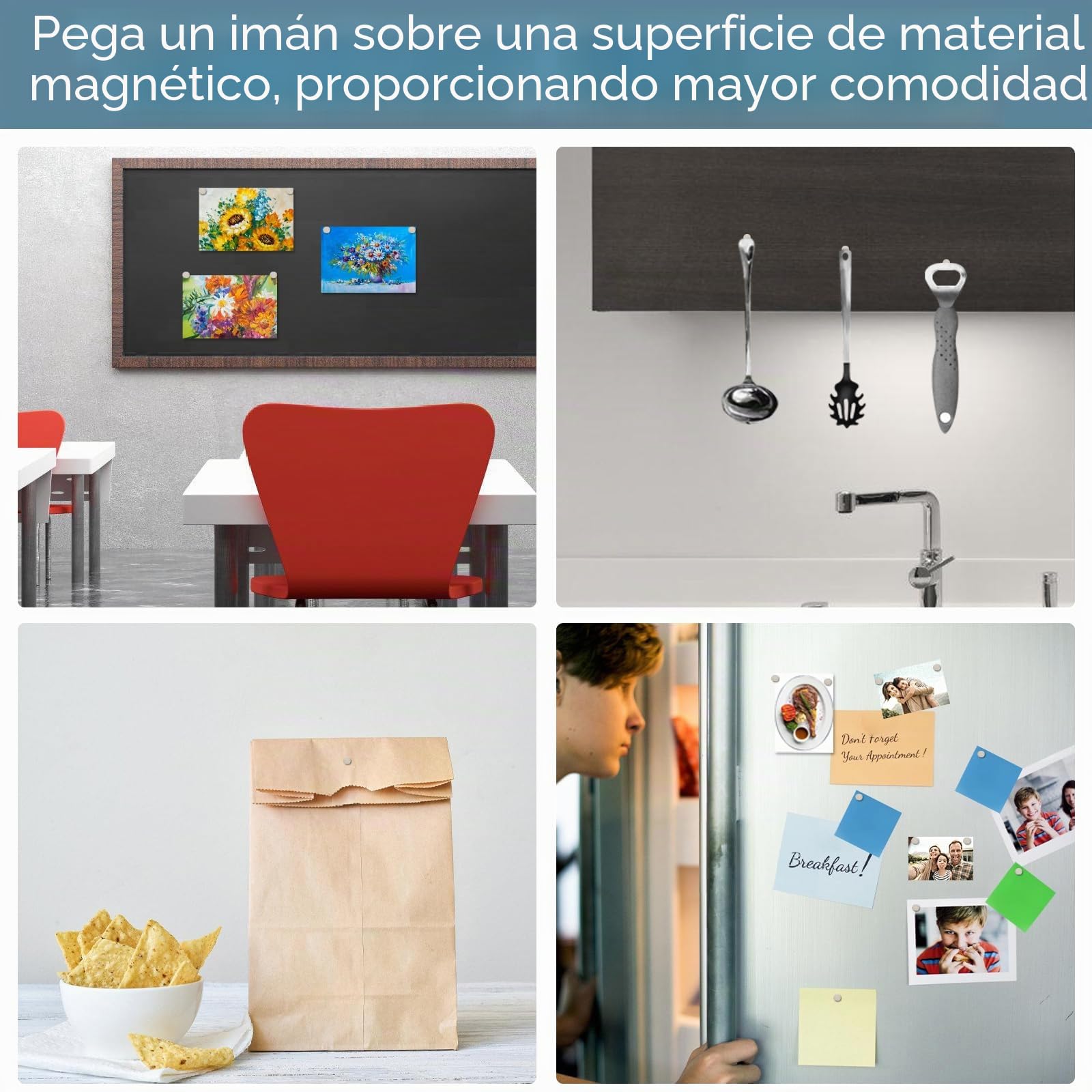 UTOMAG 300 Piezas Imanes de Neodimio Fuertes 2x1mm Redondos para Refrigerador Manualidades