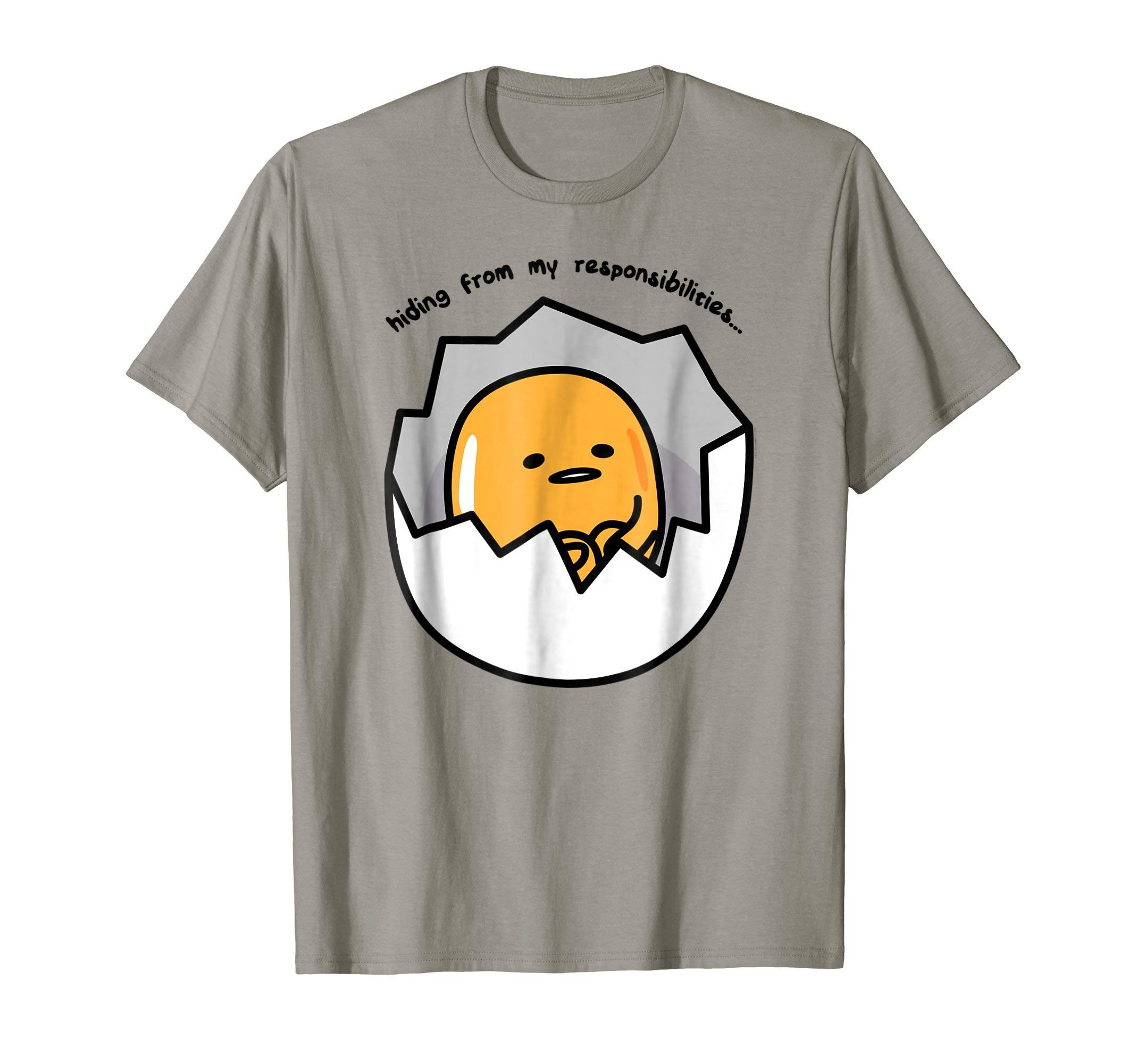 Gudetama the Lazy Egg Hiding from Responsibilities T-ShirtOEKO-TEX STANDARD 100