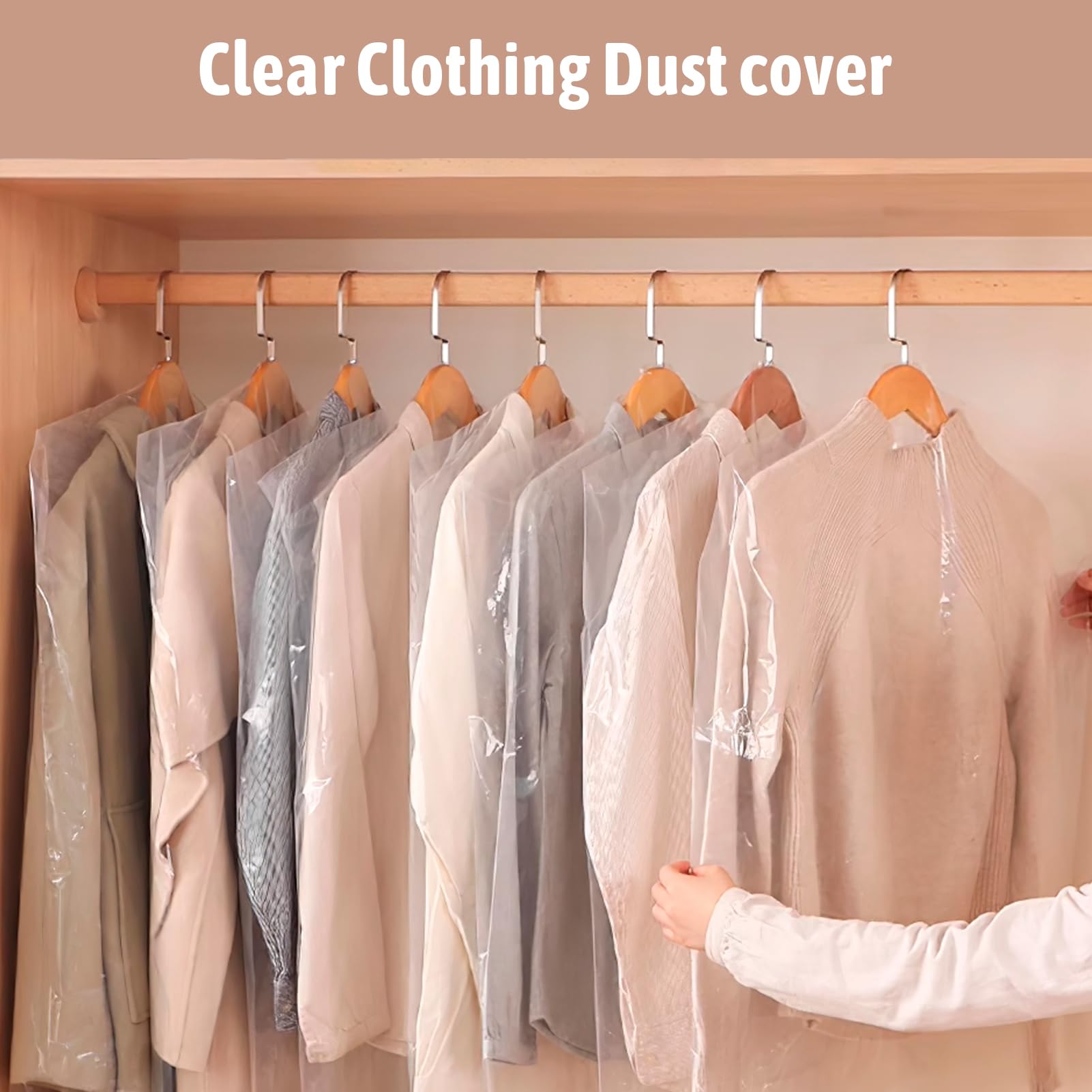 Lot De 60 Sacs De Nettoyage à Sec Pour Vêtements De 101,6 Cm De Long