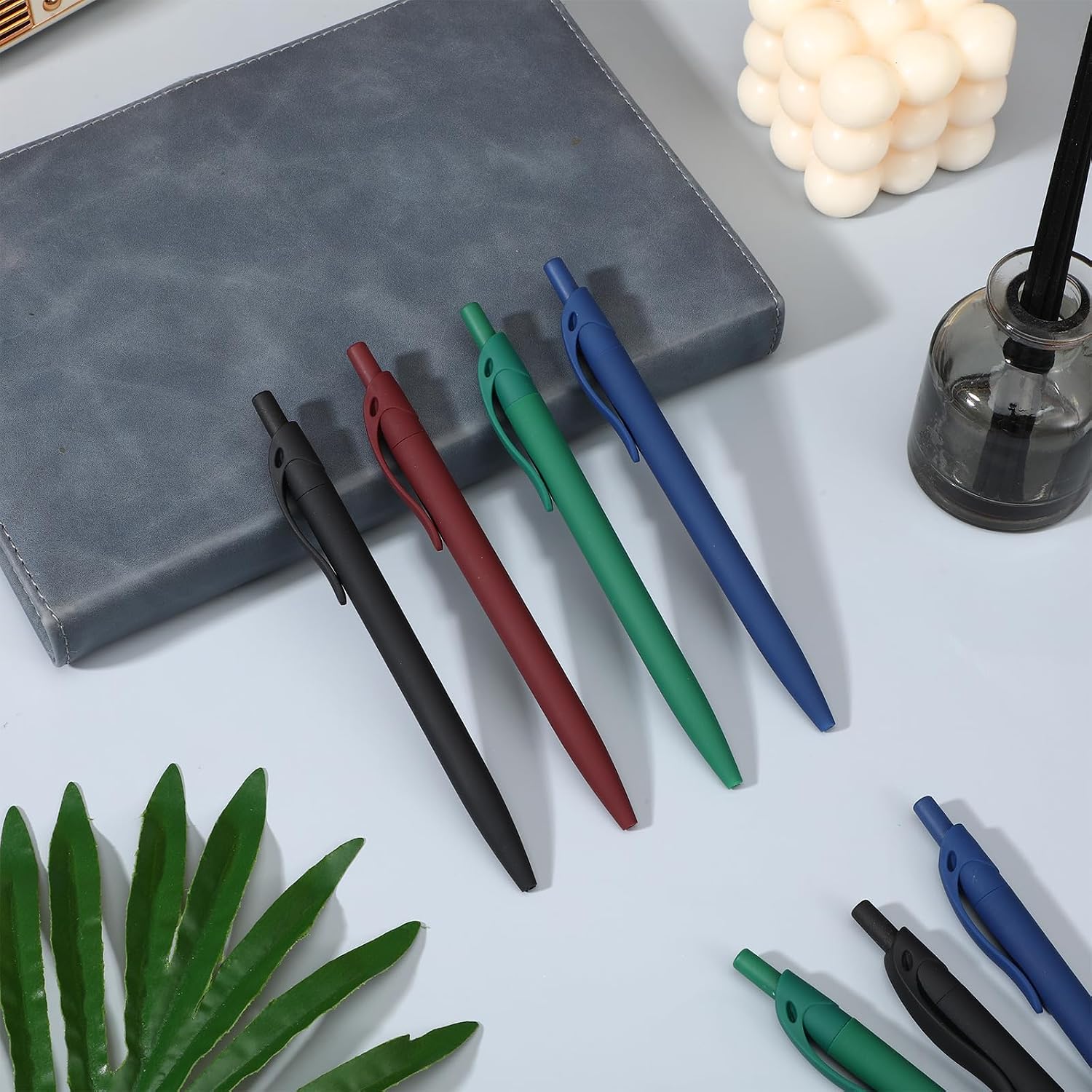 150 Pack Click Pens Bulk No Bleed Retractable Ballpoint Pen, Medium Point Smooth Ink Pens for School Office Supplies 1.0MM Black Ink image 4