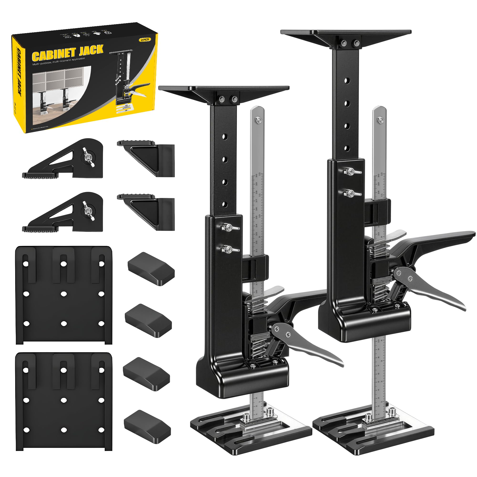 Pack De 2 Crics De Bras Kolvoii – Acier Inox/aluminium, 15,6 Pouces, Pour Levage