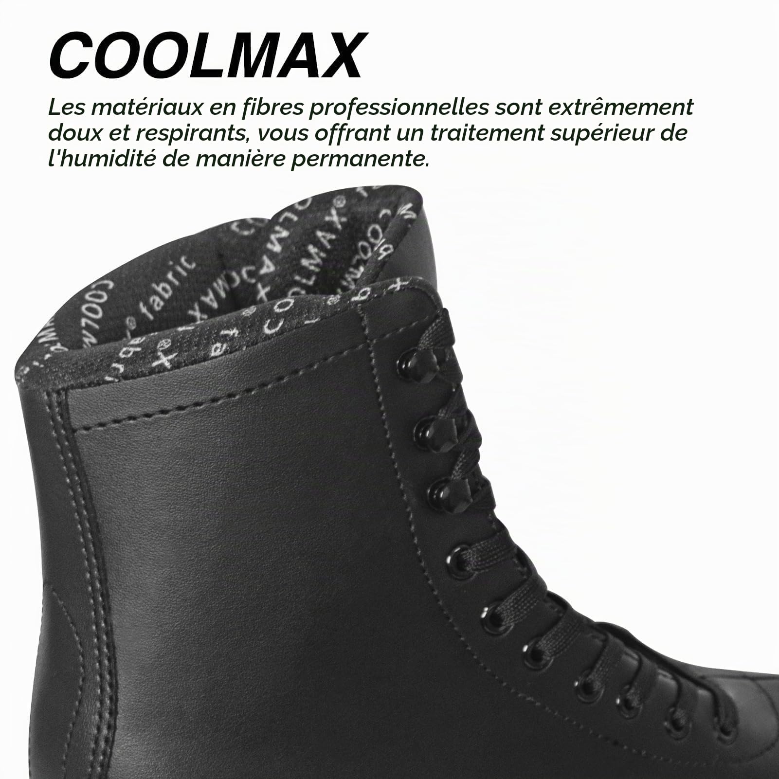 Nattork Patins artistiques Excellence, patins en acier inoxydable pour un soutien, une résistance, des performances et un confort ultime pour les adolescents et les adultes