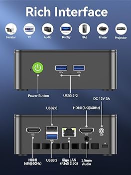 Amazon.com: GMKtec G3S Mini PC, 16GB RAM 512GB M.2 SSD Intel N95