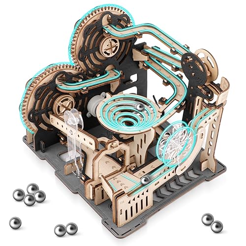 nicknack Electric Wooden Marble Run, 3D Wooden Puzzles for Adults