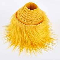 Vista 17 de Tiras precortadas de tela de piel sintética de felpa lanuda para gnomos, barba, cosplay, decoración enana (verde, 4 x 60 pulgadas)