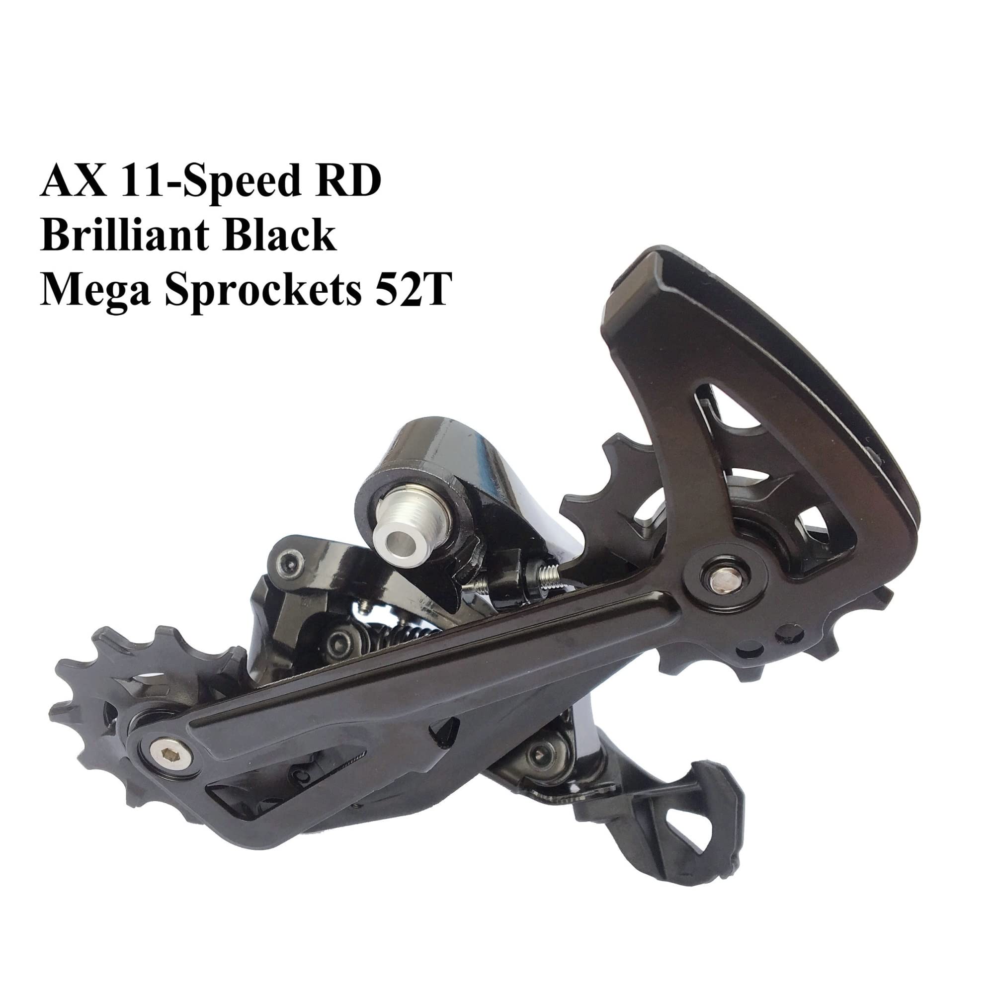 Desviadores Desviador Trasero AX de 11 velocidades for Bicicleta de montaña MTB Compatible con 42T, 46T, 50T, Jaula Larga Desviador Trasero