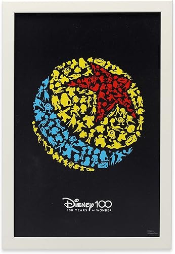 Disney Pixar Ball 100 aniversario enmarcado decoración de pared de madera Imagen de bola de Luxo vintage para decoración del hogar