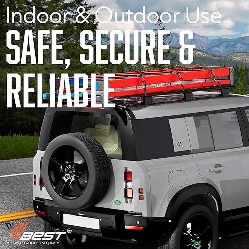 Miniatura 17 de Cordones elásticos con ganchos – Paquete de 28 unidades resistentes para exteriores, incluye 4 clips de lona, lazos para toldo, bola de conejitos