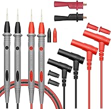 Câbles de mesure pour multimètre - Accessoires - Rallonge de test - Pinces crocodiles - Kit de spécialités flexibles - Sondes mises à jour vers CAT IV