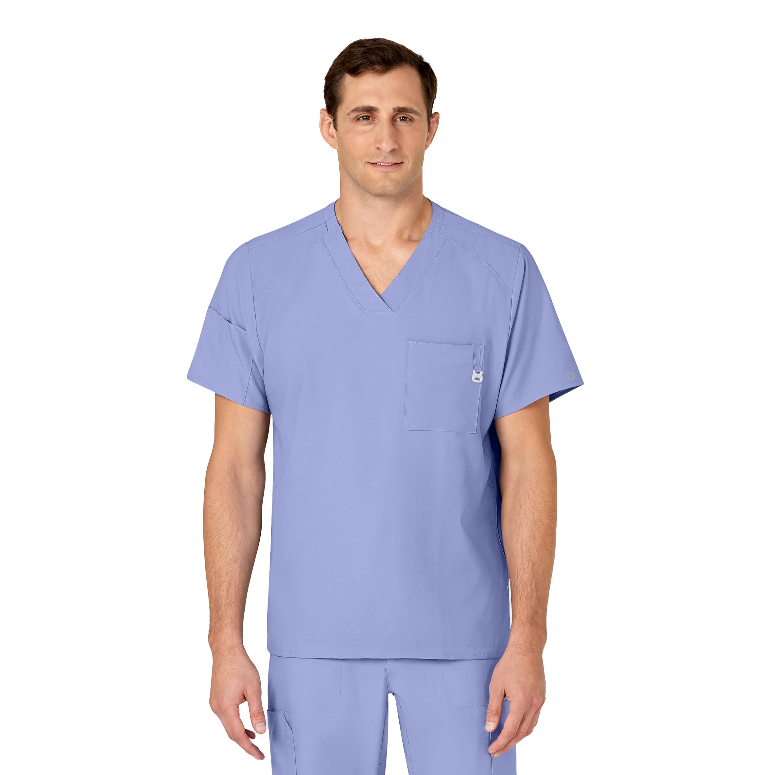 WonderWink mens Men's V-Neck Top Medical Scrubs Shirt