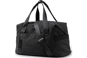 BAGSMART Weekender Travel Bag for Women, Carry-on Overnight Gym Duffel Bag with Trolley Sleeve