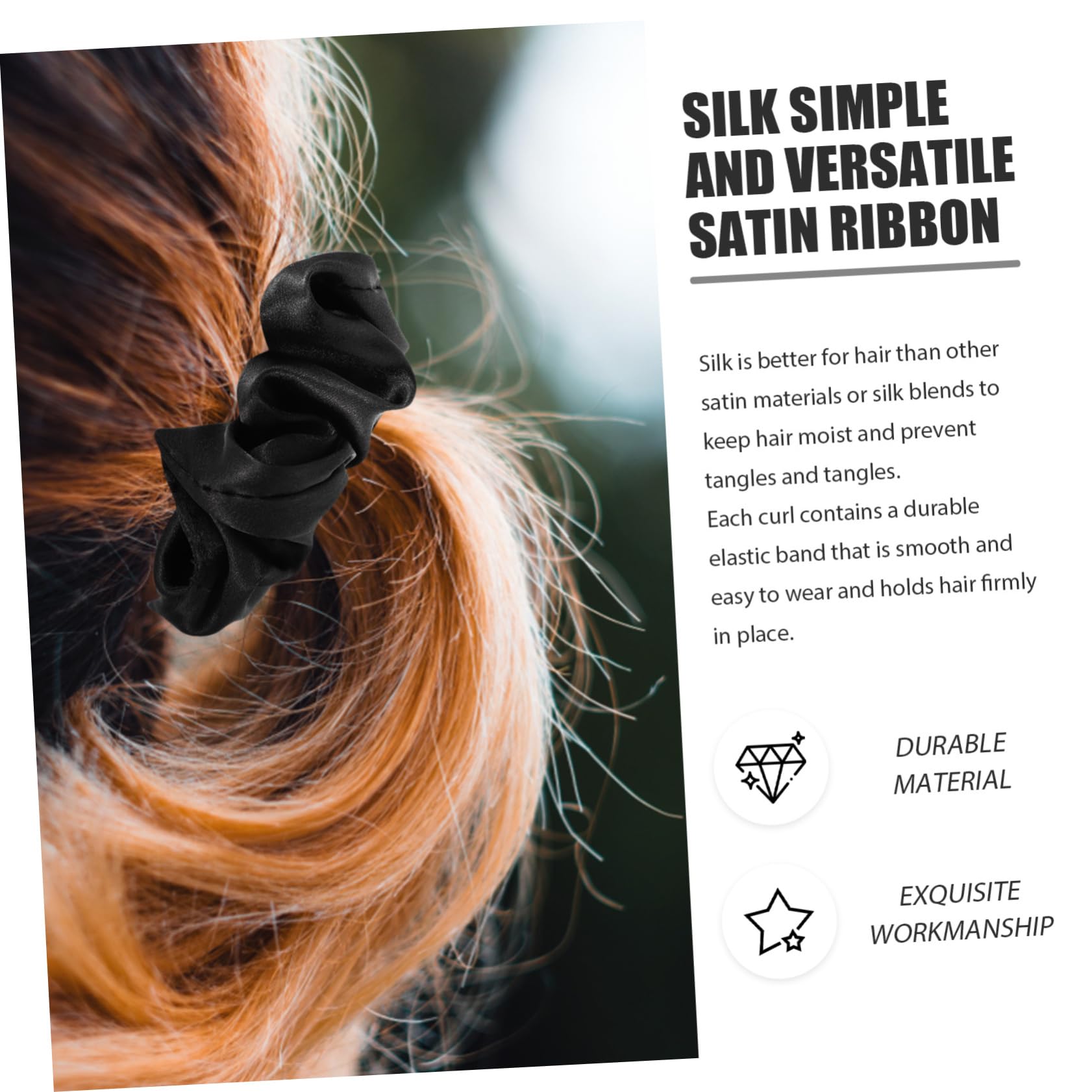 MAGICLULU 15 Stk Haarband aus Seide haarschmuck Haarbänder Haargummi für Frauen Haargummis aus Baumwolle Tiara krause elastische Haargummis Kopfschmuck für Mädchen Einfach und vielseitig