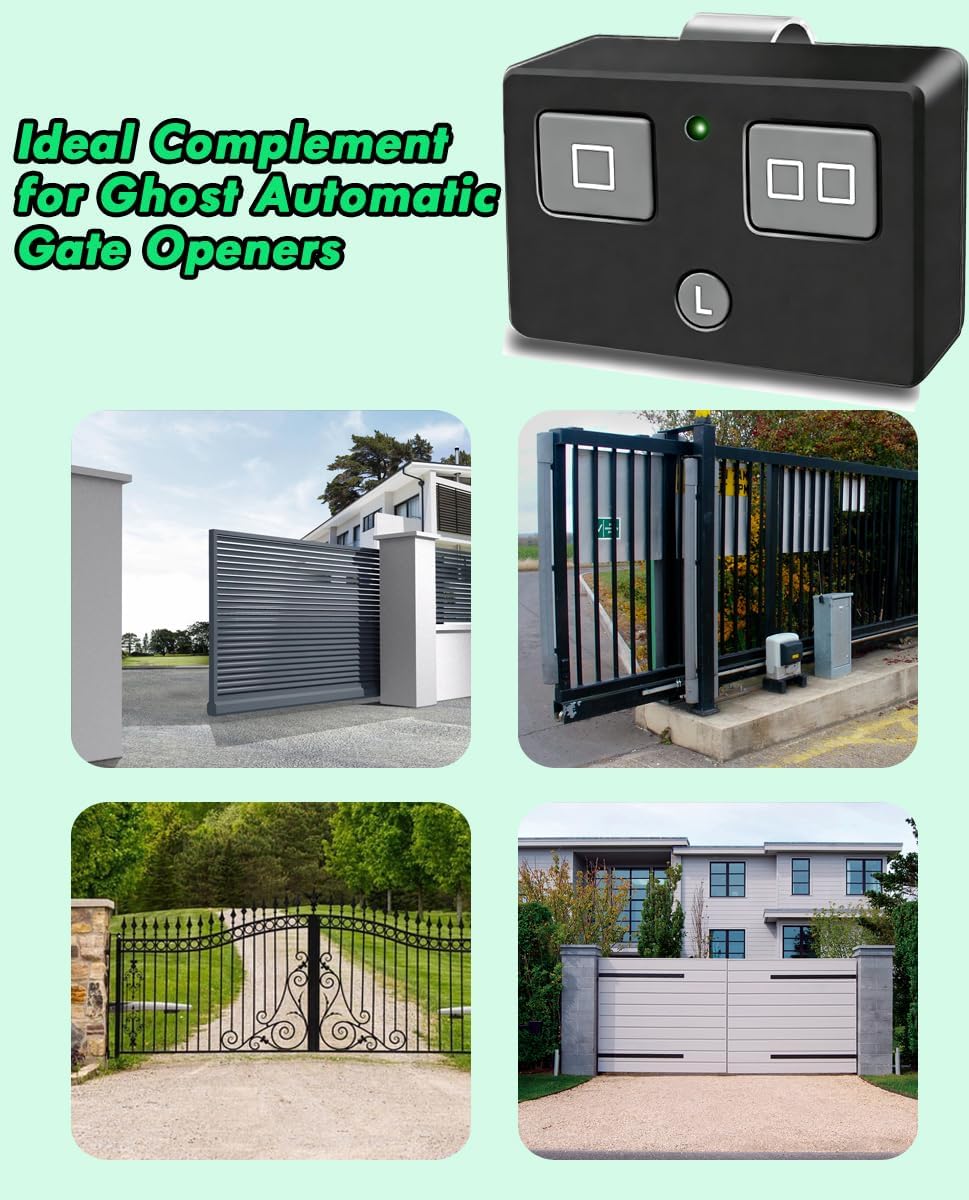 Upgrade AXP1 AXS1 Remote Transmitter Replacement for Gho s t Remote Transmitter for Automatic Gate Opener Systems