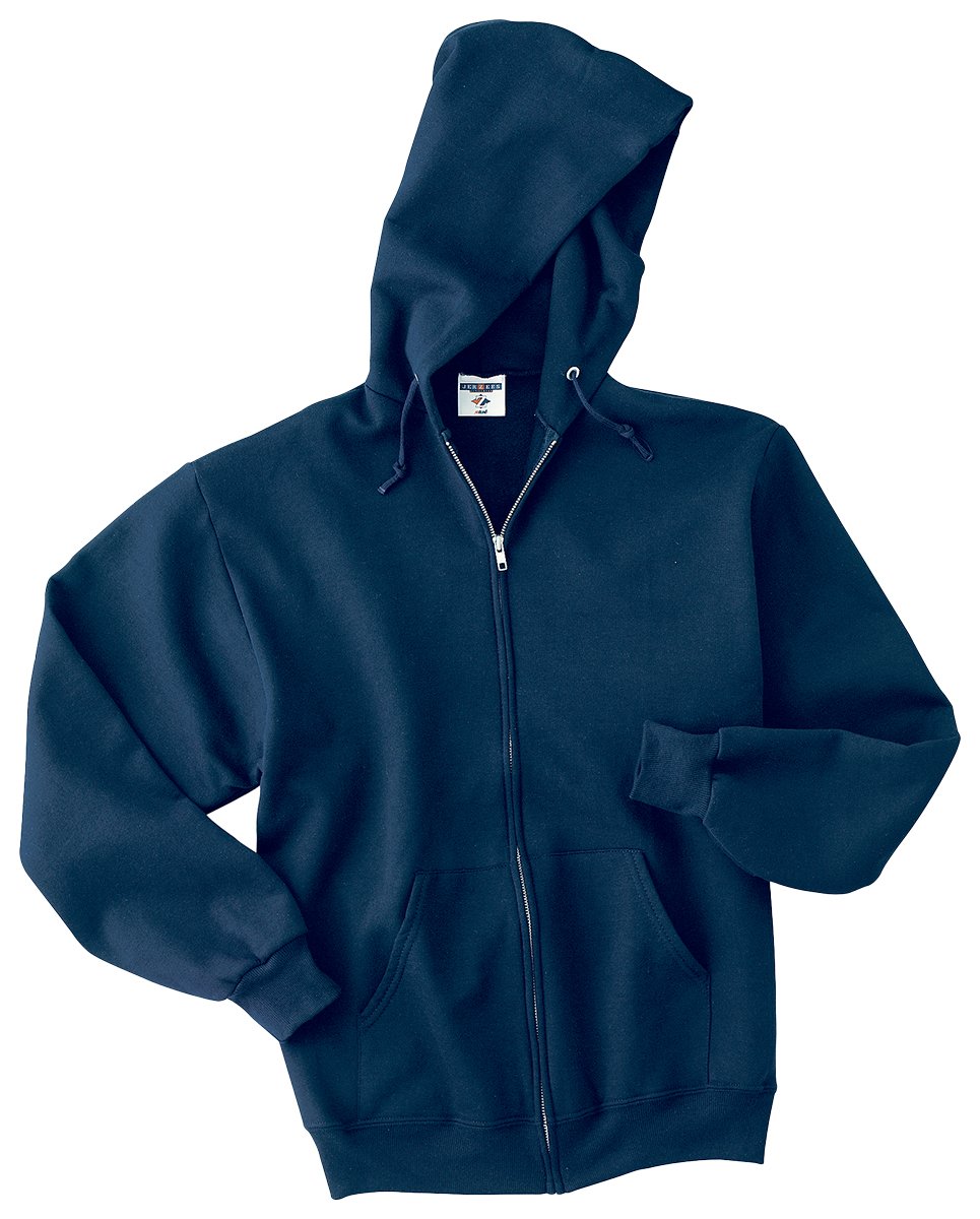 Jerzees - Bluza z kapturem NuBlend z zamkiem błyskawicznym - 993MR - J. Navy - XL (US)
