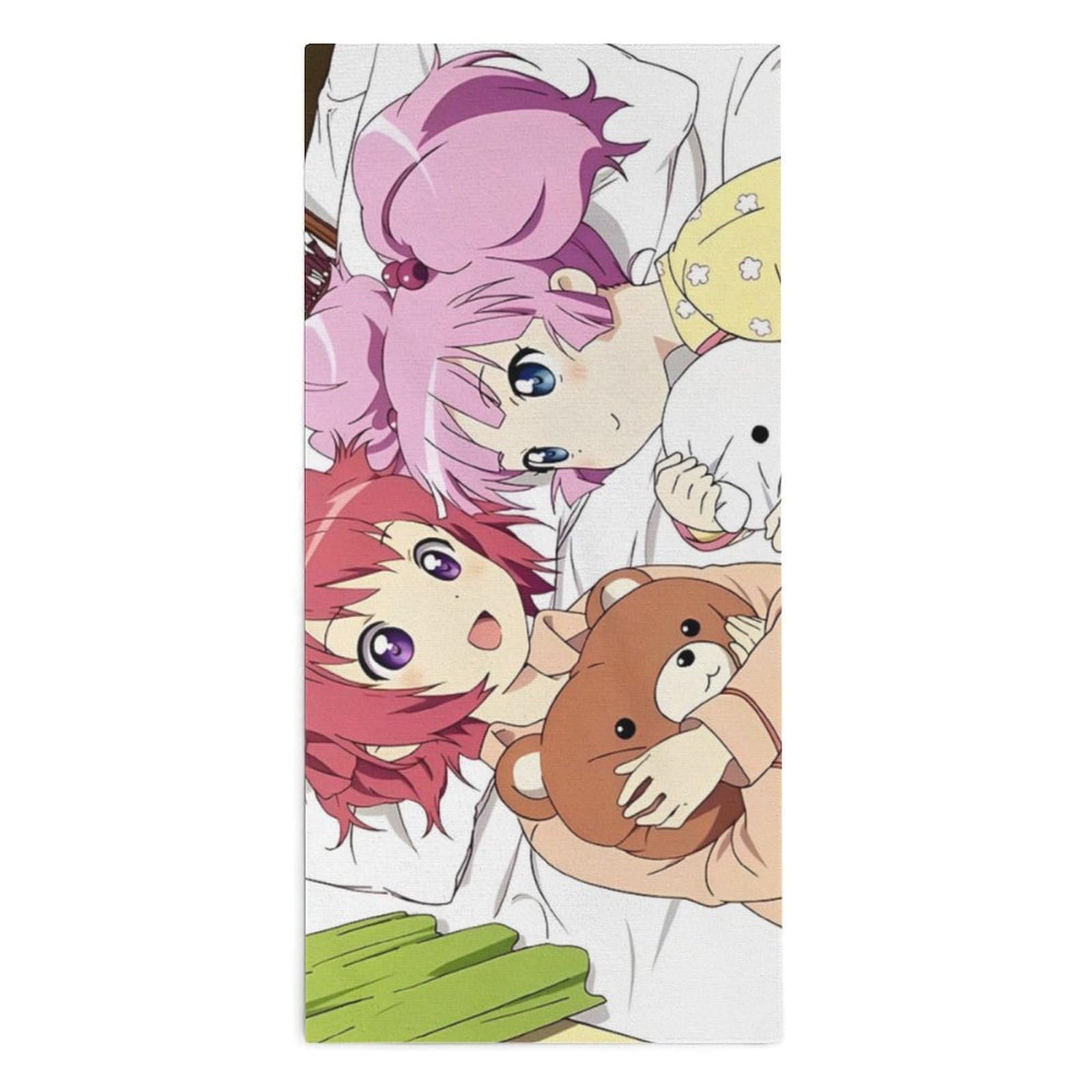 Amazon｜ゆるゆり-46 タオル フェイスタオル ハンドタオル ヘアドライ 