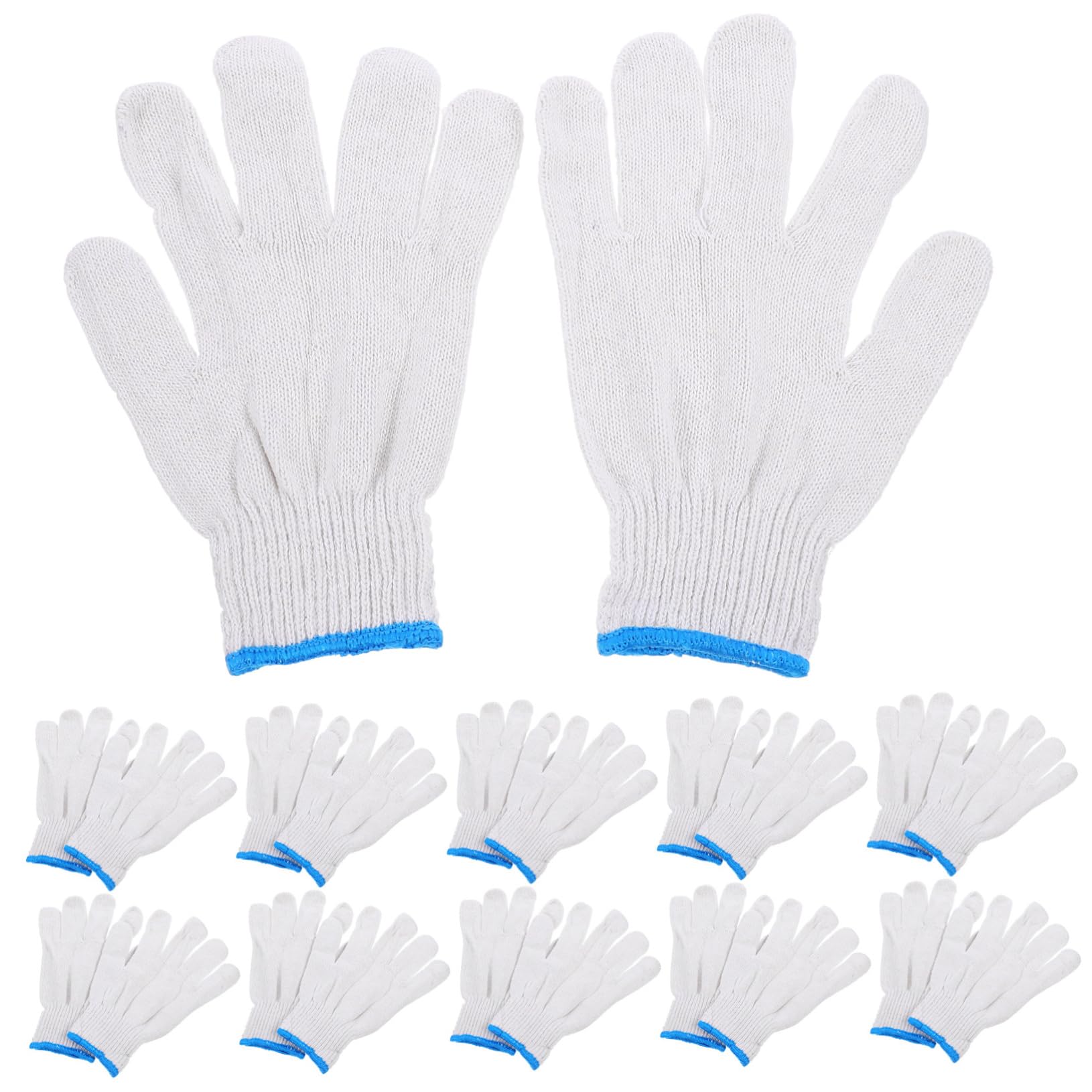 Happyyami 20pares Guantes Jardinería Trabajo Exterior Antideslizantes Protección Algodón