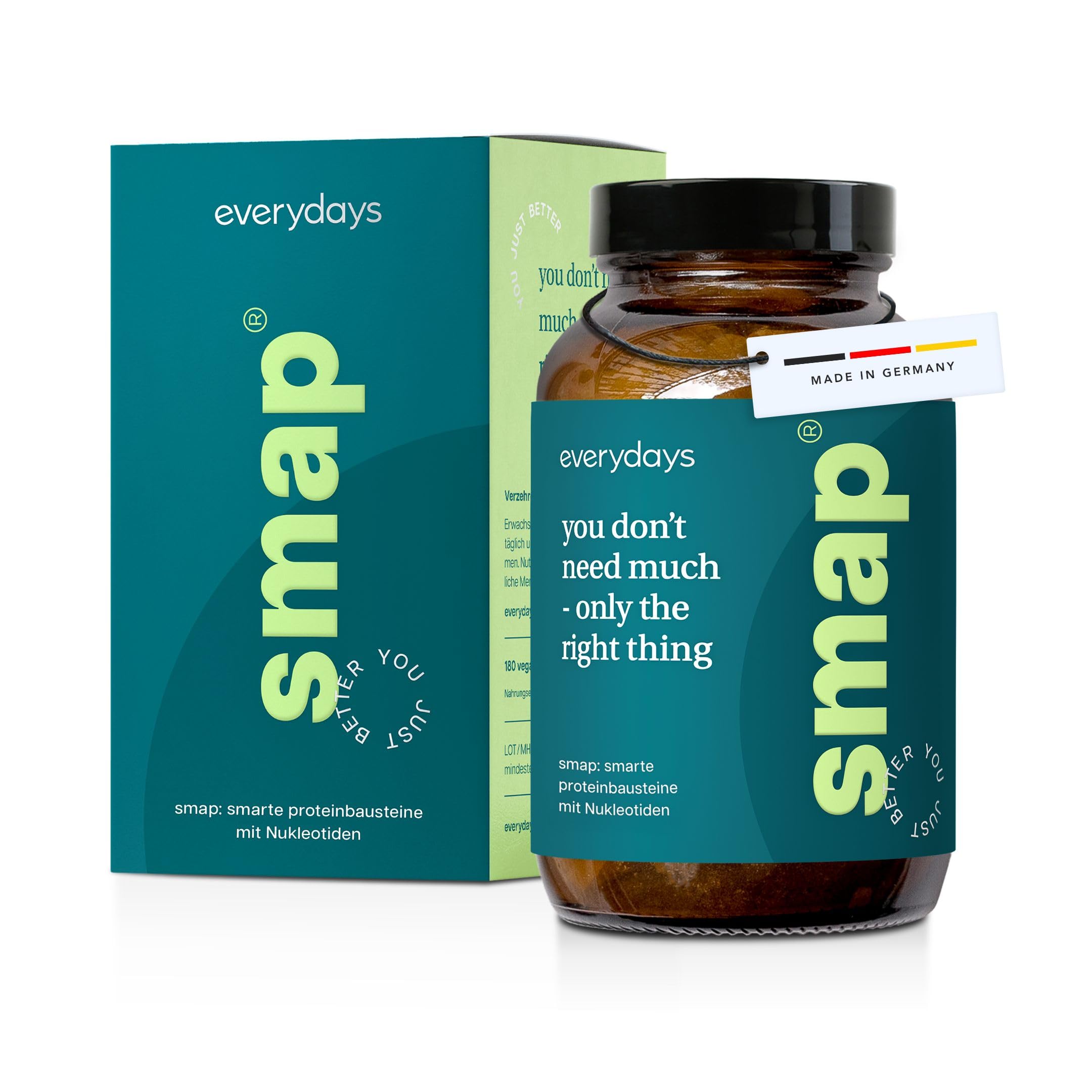 everydays smap® Aminosäuren Komplex vegan - hochdosiert - 180 Tabletten