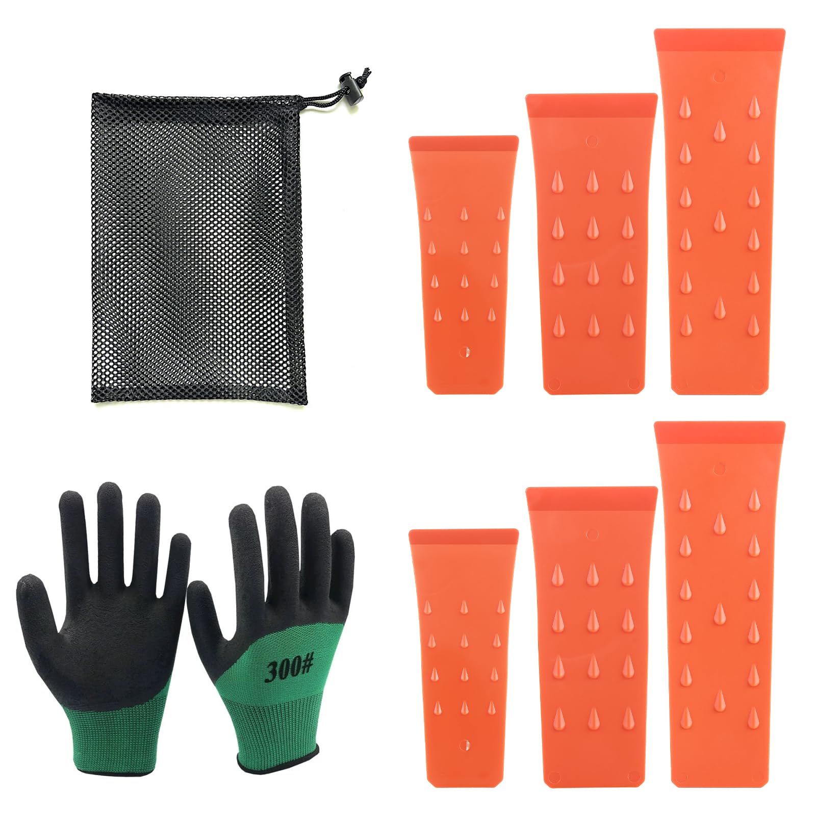 LDXDRU 6PCS Felling Wedges Set, 6/8/10Inch ABS Plastic Felling Wedge