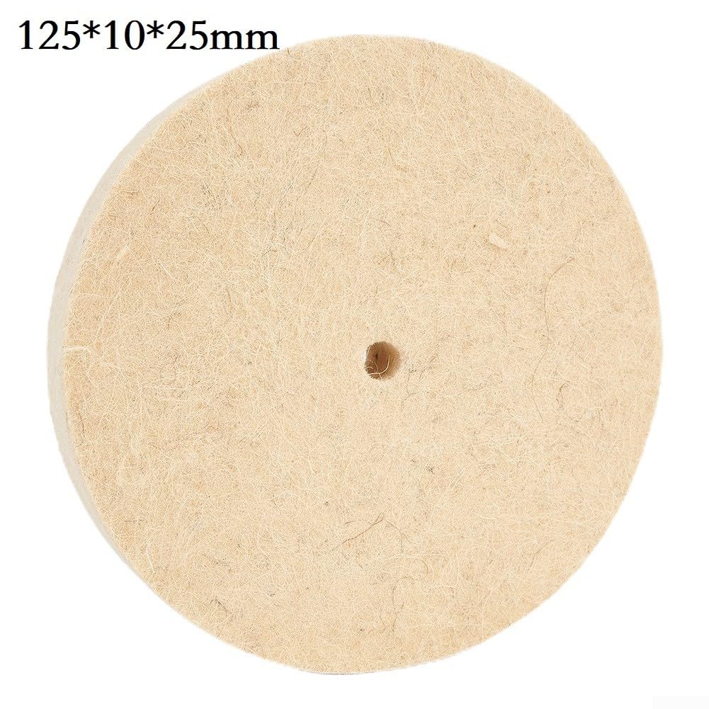 150mm Feltro di Lana Lucidatura Ruota Pad Disco per Strumento Rotante, 6 Pollice Buffer Adatto per Acciaio Inox, Rame, Alluminio, Vetro