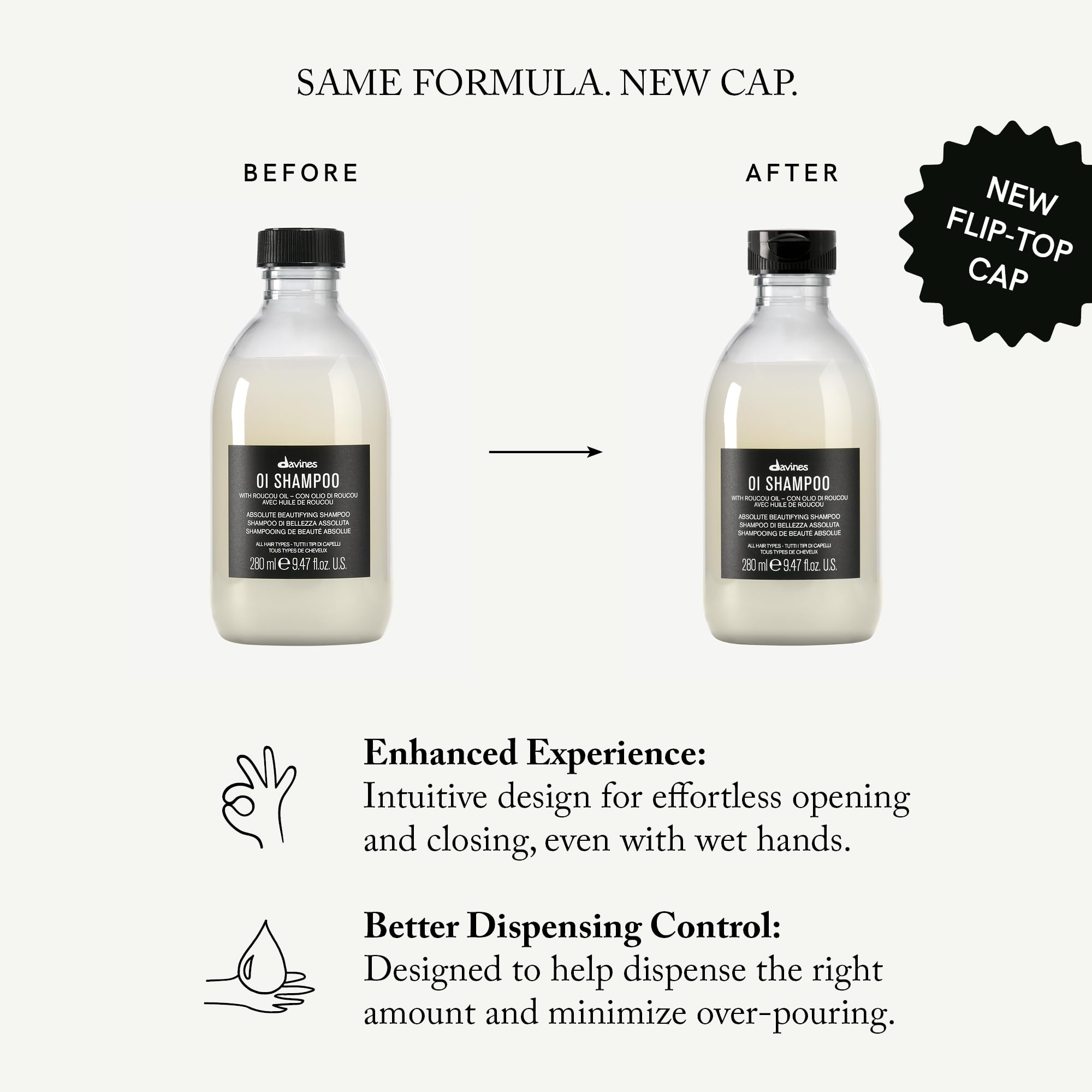 DAVINES OI Shampoo, 1er Pack (1 x 280 ml)