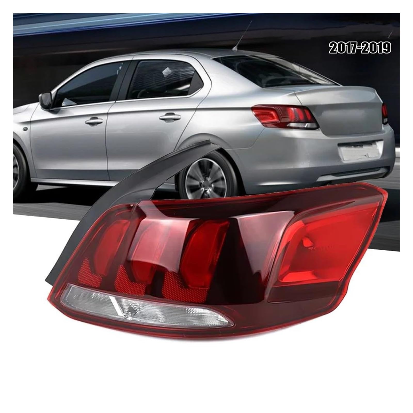 Luces Antiniebla Traseras Para Peugeot 301 2017 2018 2019 Luz Trasera De Freno Con Lado Izquierdo Derecho Kit De Luces Traseras(Right 1Pc)