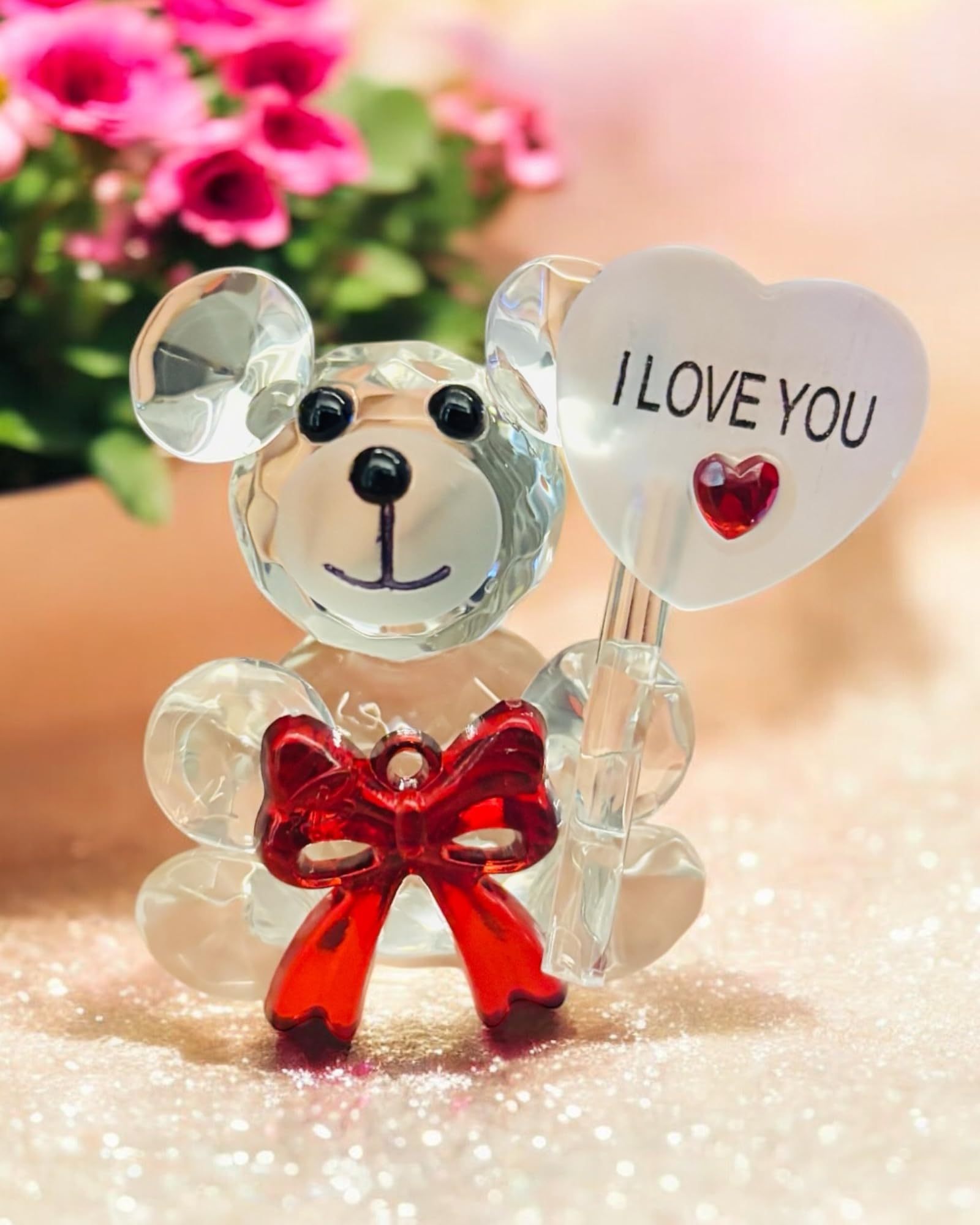 WARMINGO DE Crystal Teddy Gift | Valentines Day Gift | Cute Gifting Item | (I Love You)-image-28
