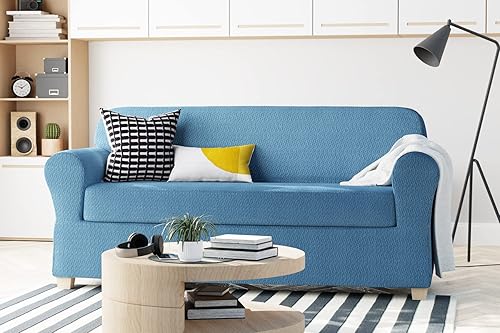 Vista 123 de Zenna Home Simply Fit - Funda elástica para sofá (1 pieza), color crudo