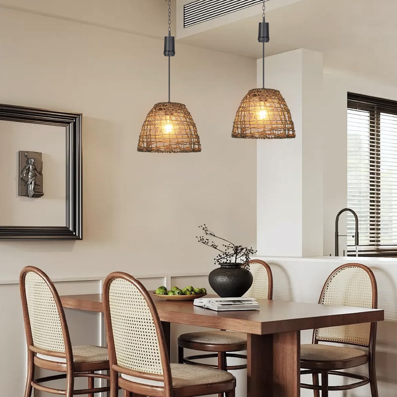 pearlstar Hängelampe mit Batterie,Batteriebetriebene Hängelampe Outdoor 6 Stunden Timer,Indoor Deckenleuchte Hängend Laterne Pendelleuchte für Patio Bar Garten Terrasse Wohnzimmer Schlafzimmer(HDC897)