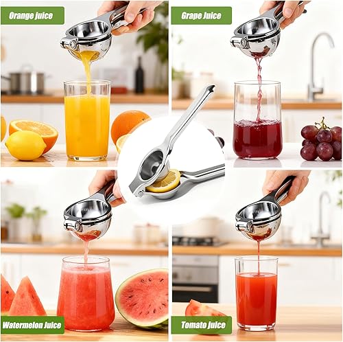 Miniatura 4 de Exprimidor de limón, exprimidor manual de acero inoxidable, cítricos, exprimidor de frutas, prensa de lima, exprimidor de mano profesional,