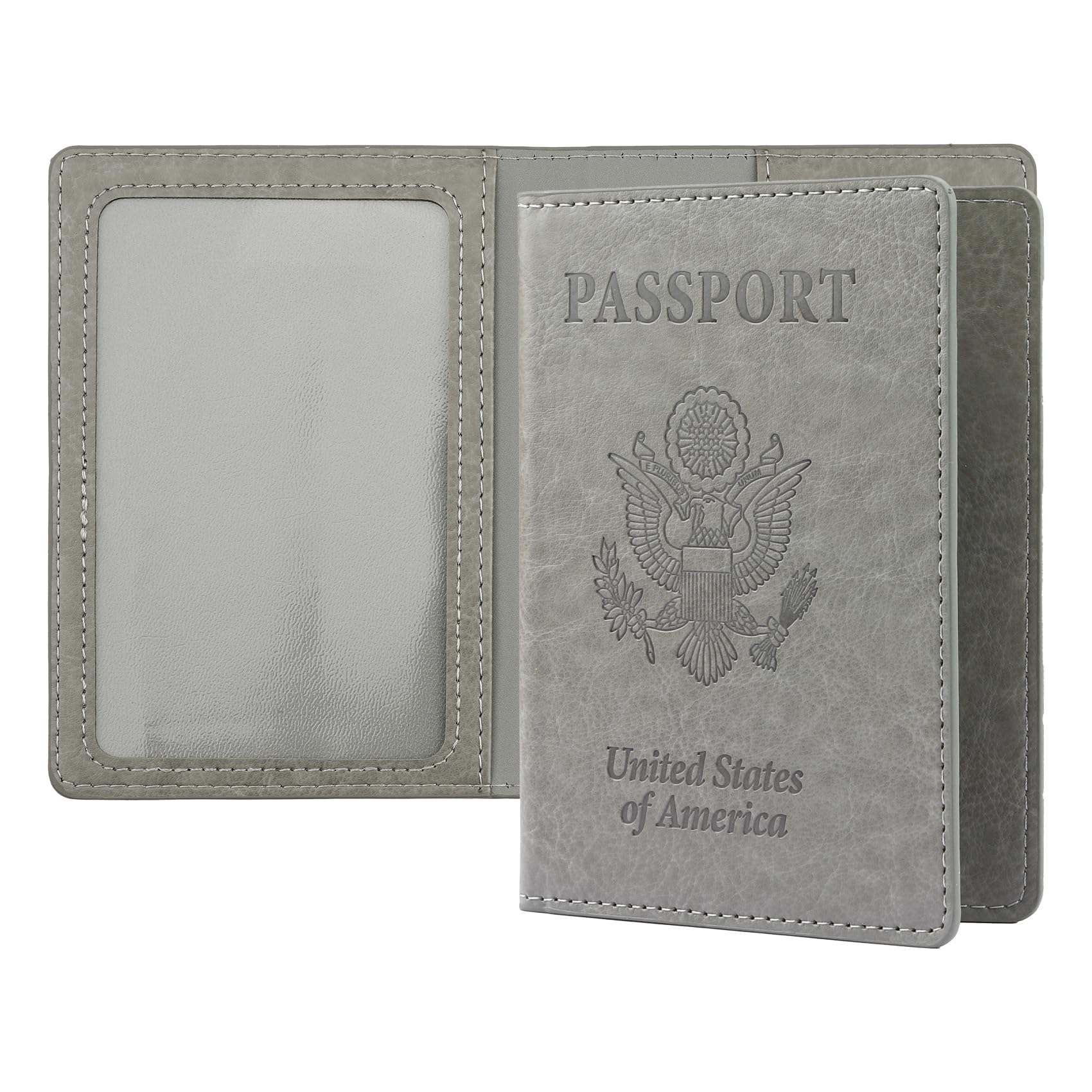 QEYMN Passport Holder, Passport Holders Cover Case, 1 Pack Passport and Vaccine Card Holder Combo, Travel Passport Wallet for Women, Travel Documents