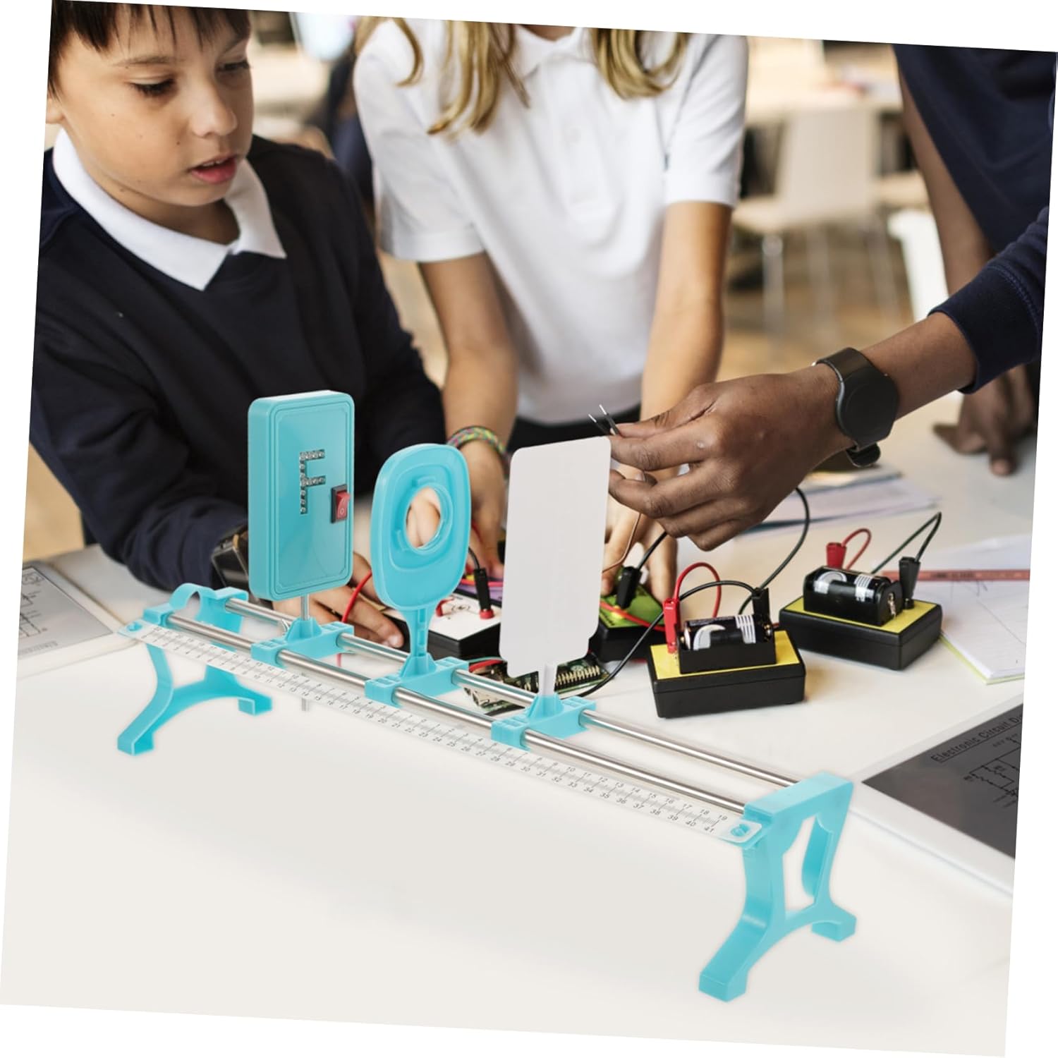 1 Set Optical Experiment Tools for Physics Learning Equipment with Light Source for Imaging for Classroom Science Experiments Enhance Understanding of Optics