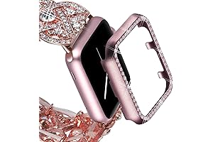 Apple Watch 44mm Case with Screen Protector: VIQIV Bling Protective Face Bumper...