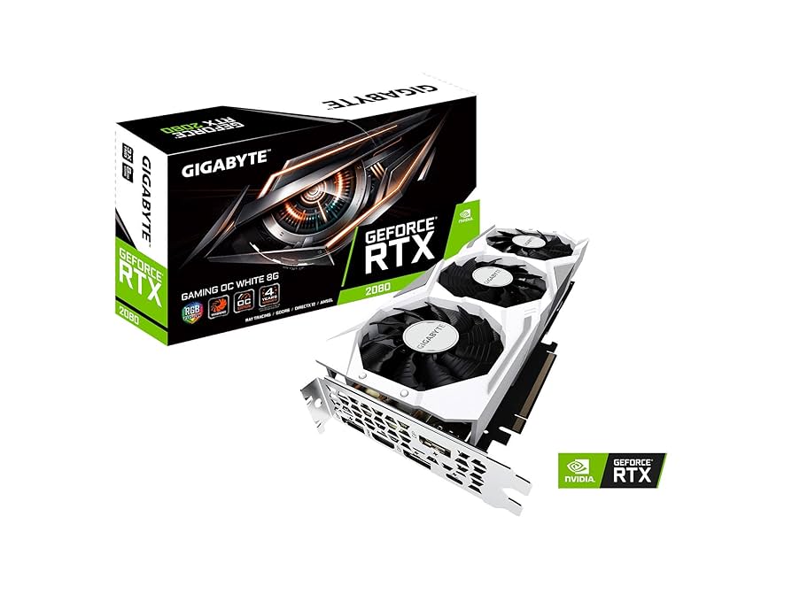 美品 GIGABYTE GeForce RTX2080 WINDFORCE 8G Gigabyte GeForce RTX 2080 Windforce 8G Graphics Card, 3X