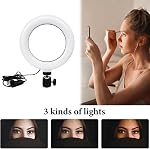Beauty Fill Light, Phone Light Ring - Rechargeable LED Selfie Adjustable for Smartphones | Portable Tripod Accessory Photography, Vlogging, Zoom Calls, Makeup, Social Media