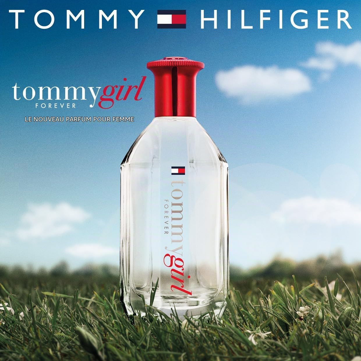 Tommy Hilfiger – Eau de Toilette Tommy Girl Forever 100 ml – Parfum Femme – Fragrance Florale Boisée – Notes Hespéridées et Florales – Flacon en Verre Transparent