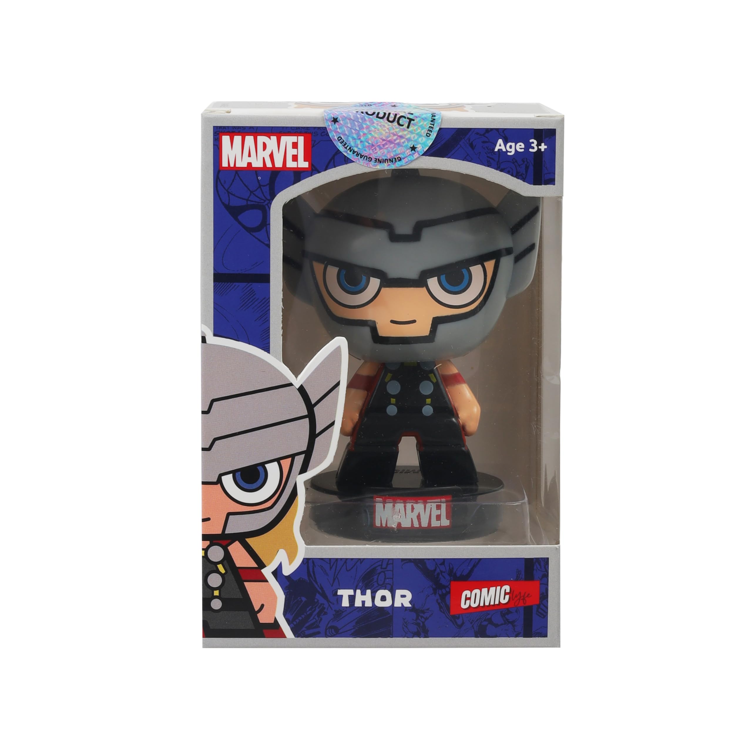 Marvel Avengers Super Hero Thor Limited Edition Bobblehead for Home Décor, Car Dashboard, Office Desk & Study Table (Pack of 1) (Plastic) - Image 8 thumbnail