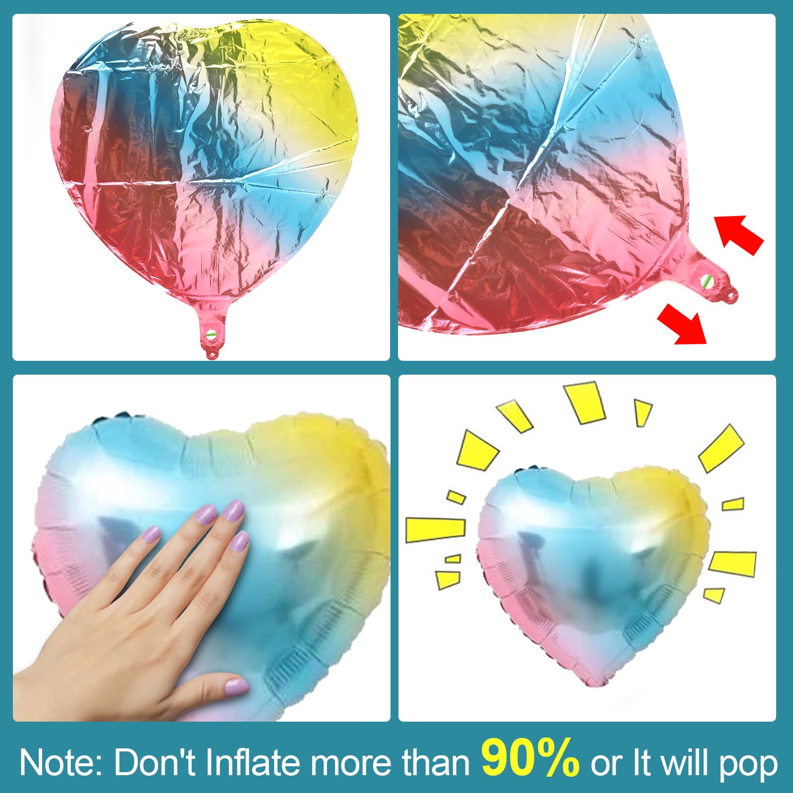 Tovaglia Di Plastica Arcobaleno Per Feste, 2,1 X 1,4 M, Proteggi-tavolo Usa E Getta, Colorata, Per Compleanni E Party