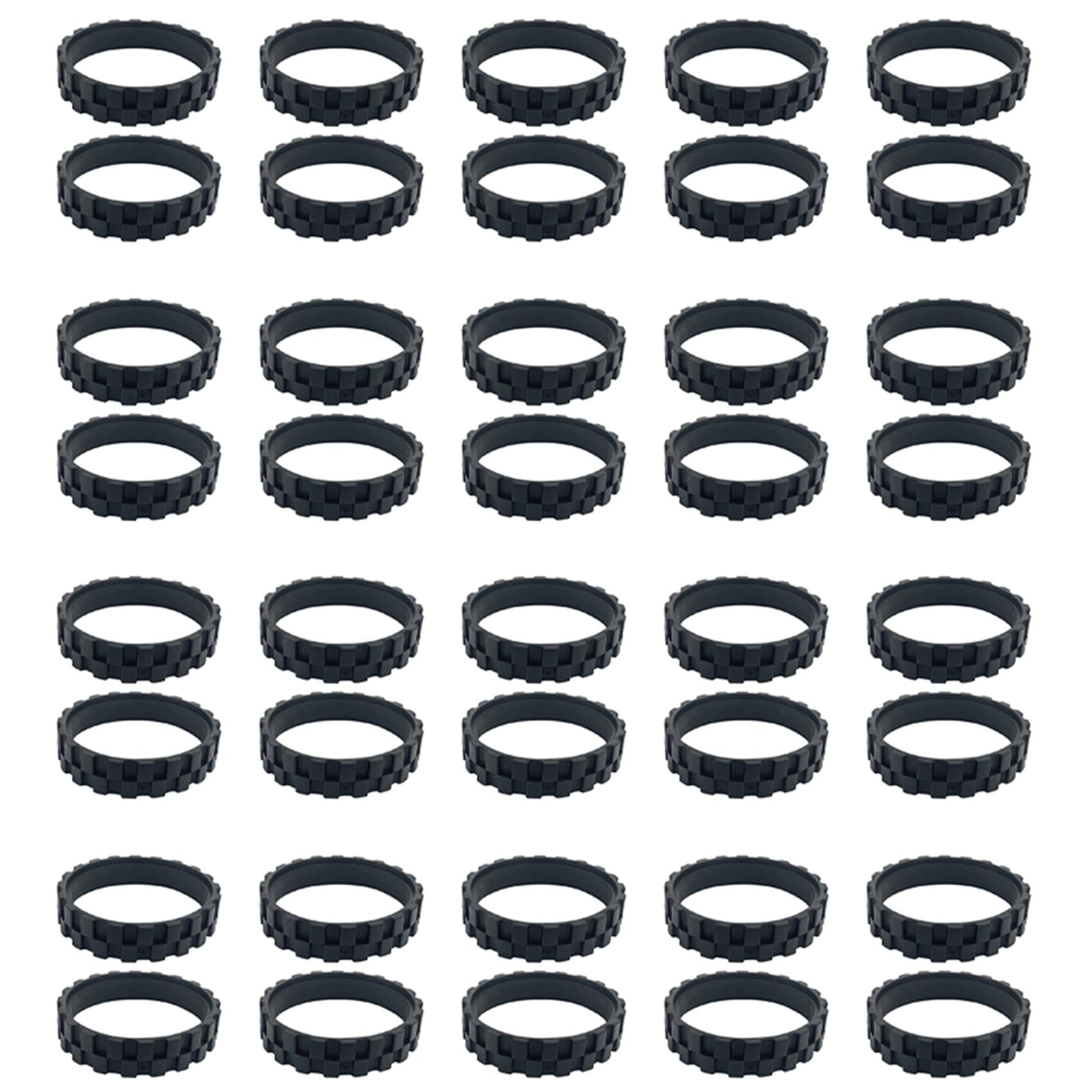 Vjsujehgy 40PCS for S5/T6/T7 Accessories Walking Wheel Tire Skin Replacement Robot Vacuum Cleaner Parts