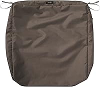 Vista 15 de Classic Accessories Ravenna - Funda de cojín cuadrada resistente al agua de 23 x 23 x 5 pulgadas, para asiento de exterior, funda de cojín