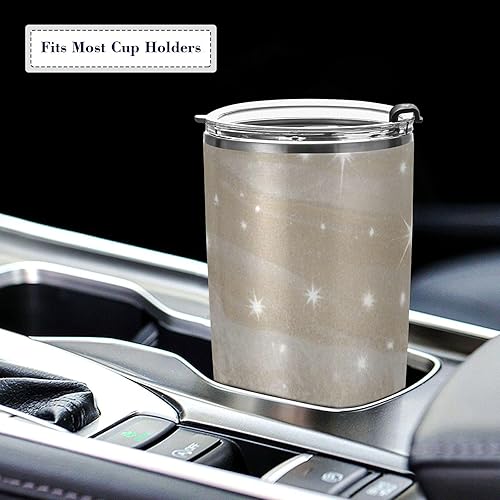 Miniatura 5 de Fake Glitter Marble White Stainless Steel bottle with straw with Lid and Straw leak proof coffee travel mug for travel leakproof vacuum insulated